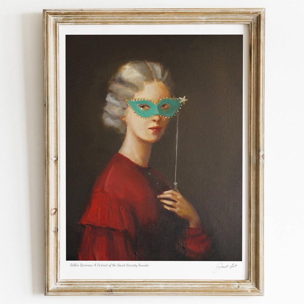 Janet Hill Studio - A Portrait Of The Secret Sorority Founder - 8.5" x 11" Art Print-Janet Hill Studio-treehaus