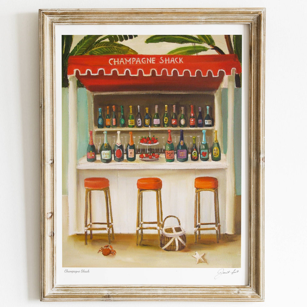 Janet Hill Studio - Champagne Shack - 8.5" x 11" Art Print-Janet Hill Studio-treehaus