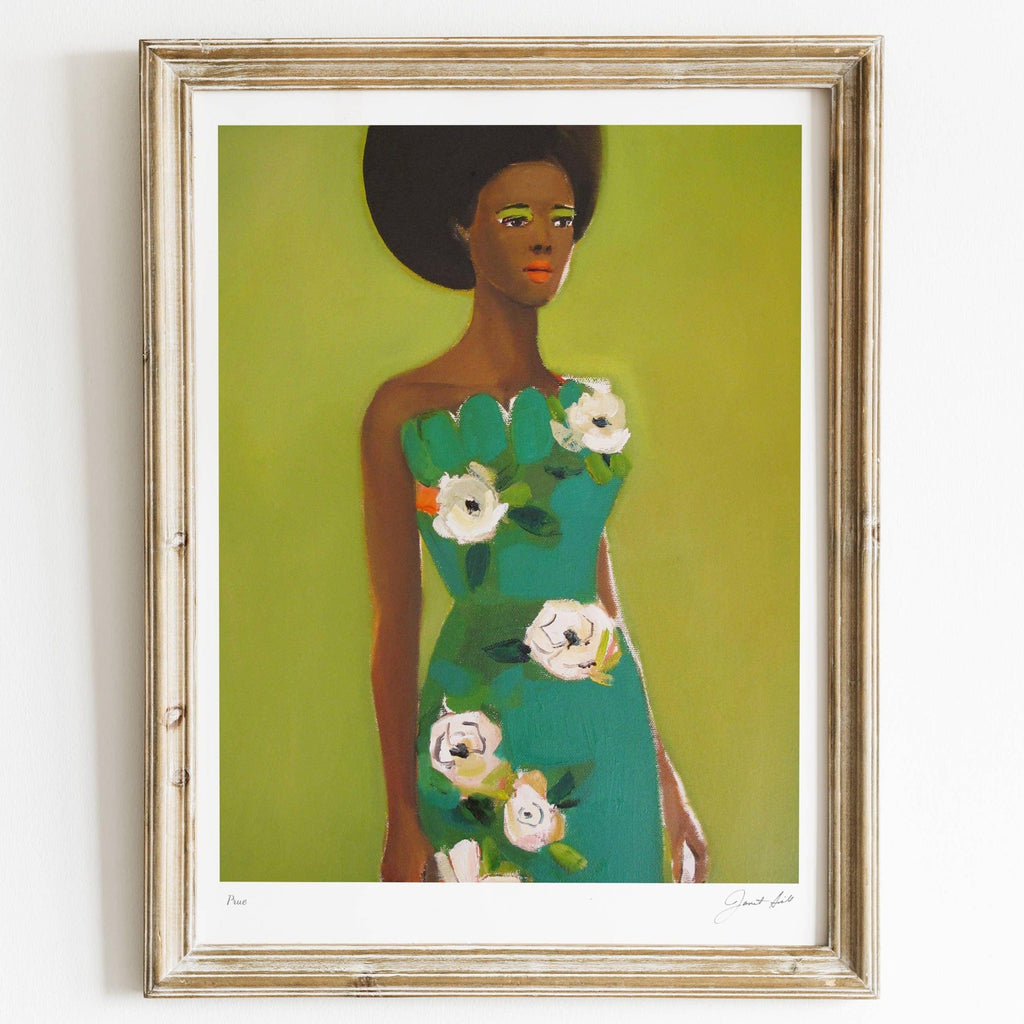 Janet Hill Studio - Prue - 12" X 16" Framed Art Print-Janet Hill Studio-treehaus