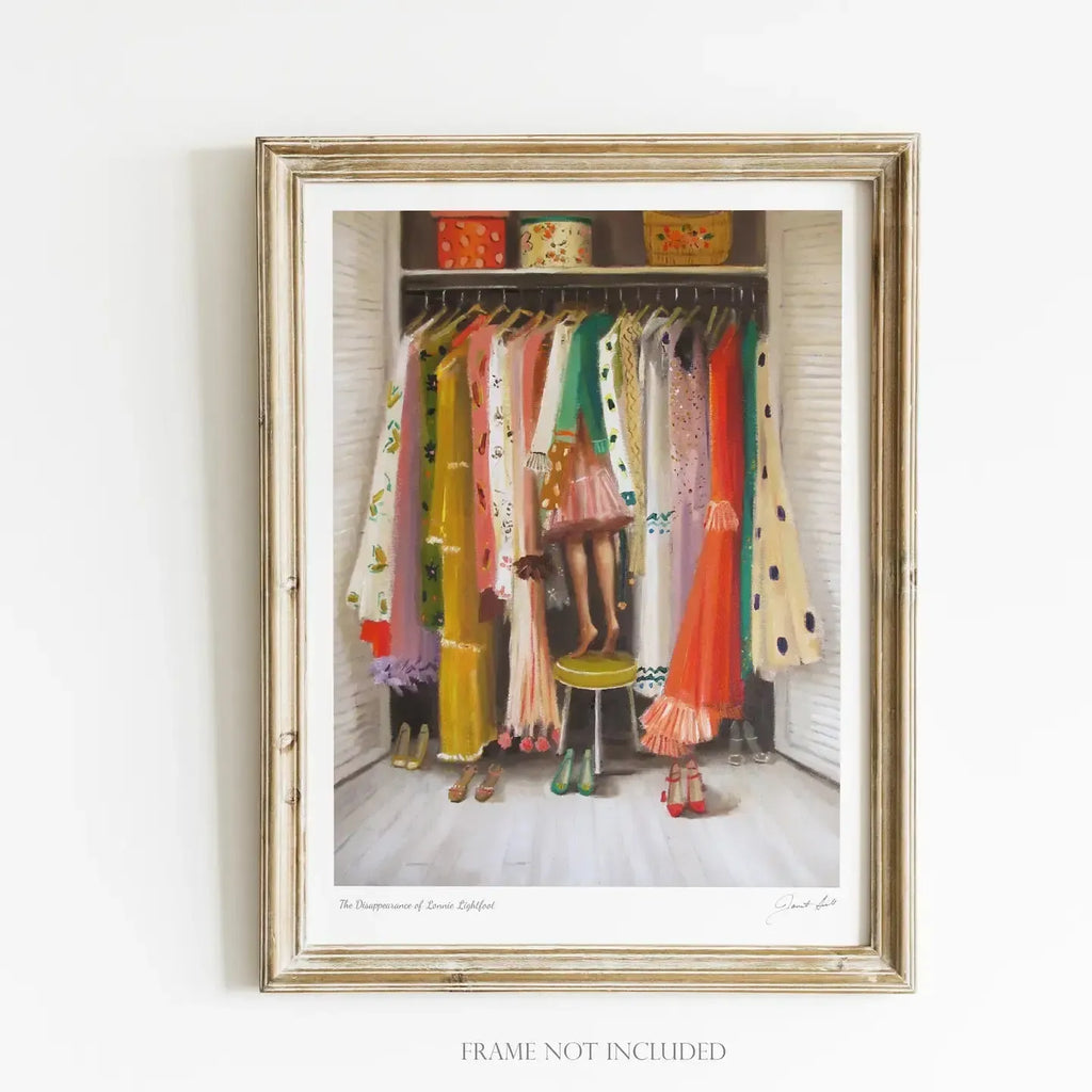 Janet Hill Studio - The Disappearance of Lonnie Lightfoot - 8.5"x11" Art Print-JANET HILL STUDIO-treehaus