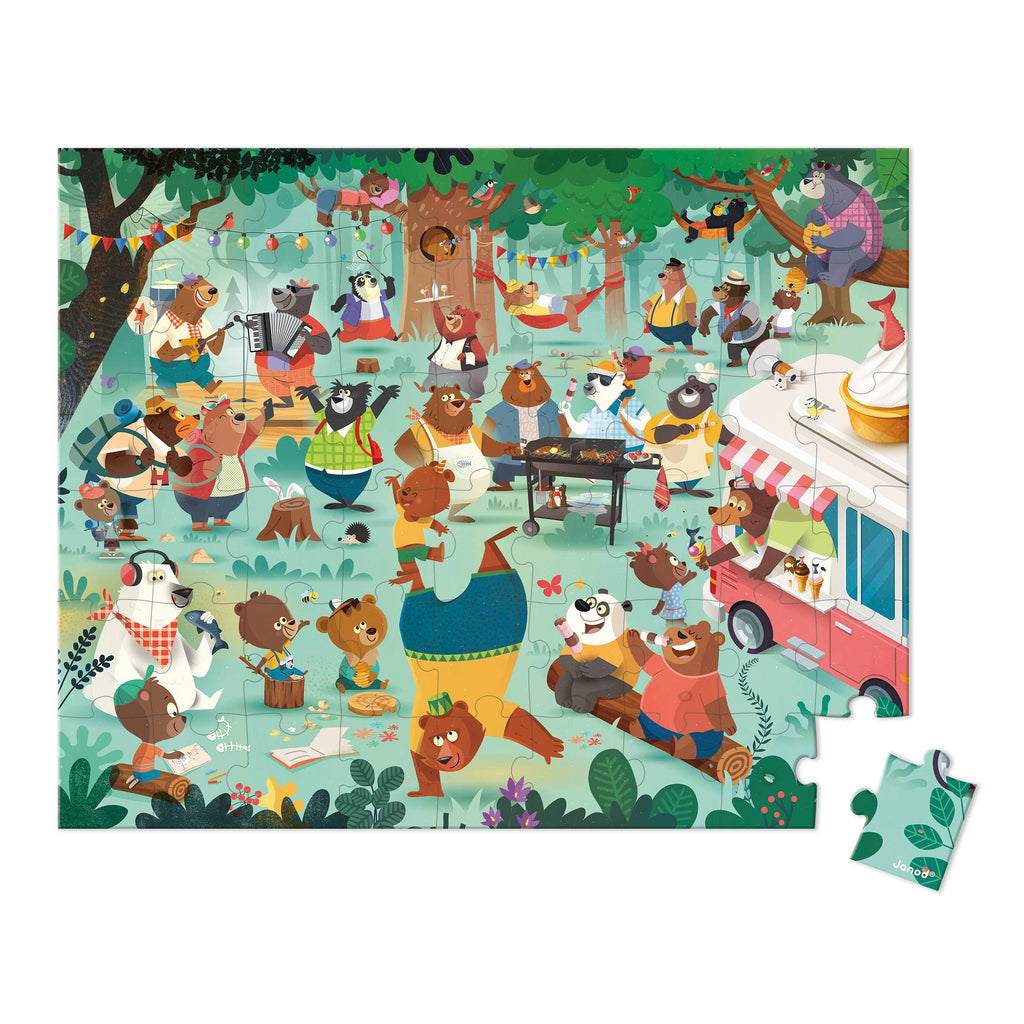 Janod - Bears Family Puzzle - 54 pc-Janod-treehaus