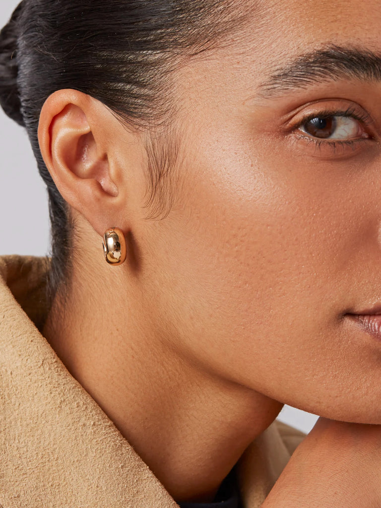 Jenny Bird - Mini Tome Hoops - 14k Gold-Jenny Bird-treehaus