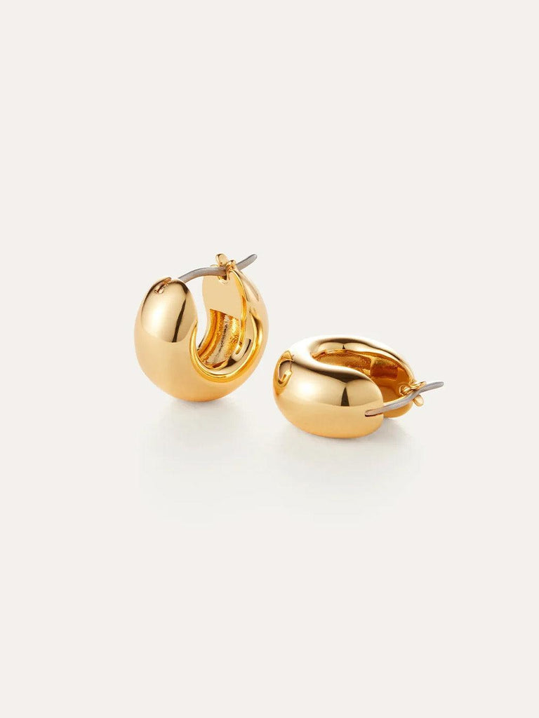 Jenny Bird - Mini Tome Hoops - 14k Gold-Jenny Bird-treehaus