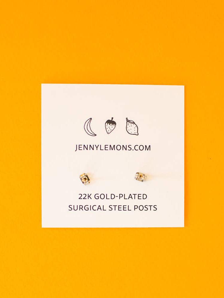 Jenny Lemons - 22k Gold Banana Enamel Earrings-Jenny Lemons-treehaus