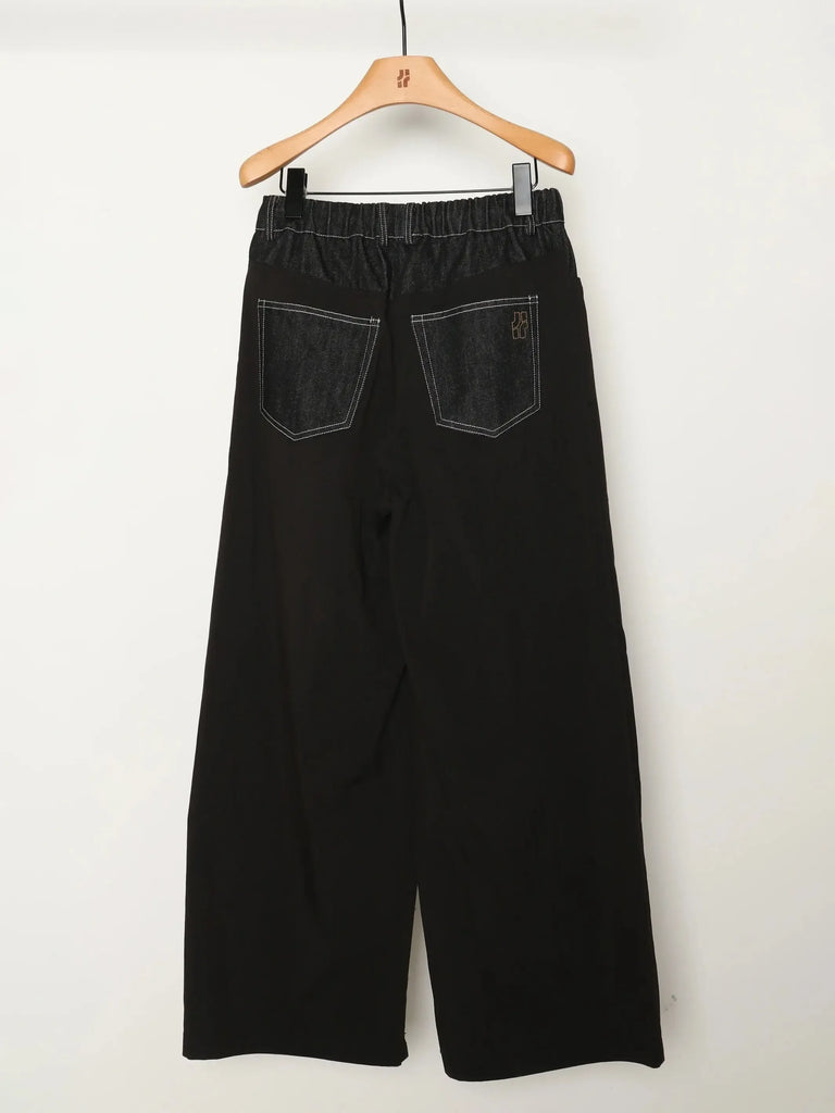 Jiji Studio - Erika Pants- Noir-Jiji Studio-treehaus