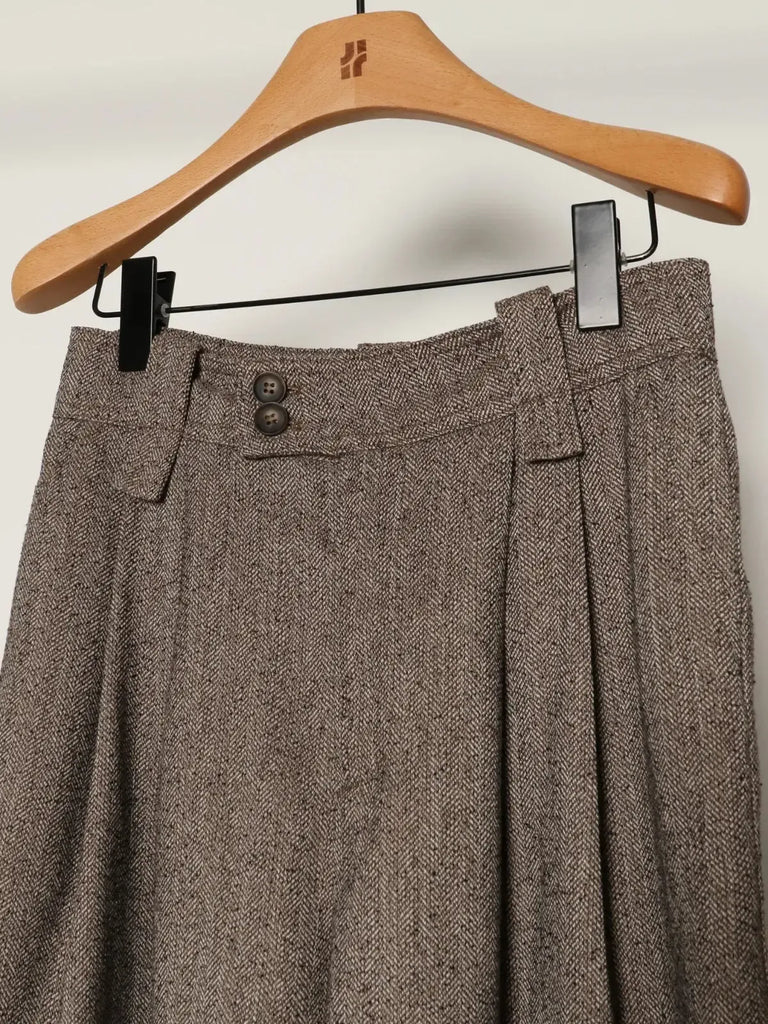 Jiji Studio - Estella Pant - Brown Tweed-Jiji Studio-treehaus