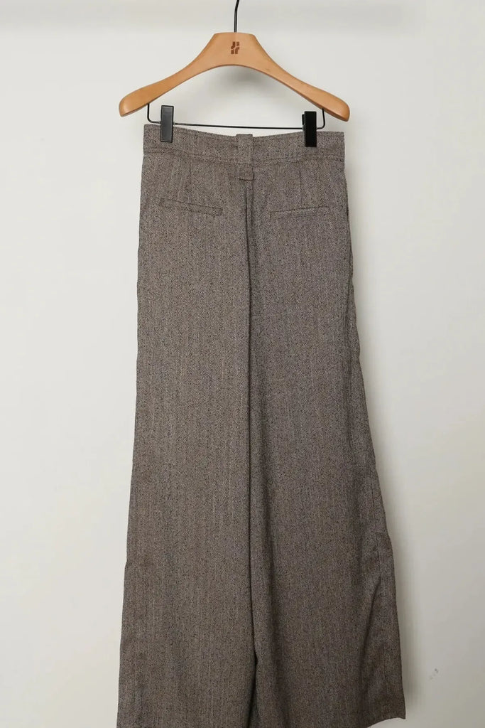 Jiji Studio - Estella Pant - Brown Tweed-Jiji Studio-treehaus