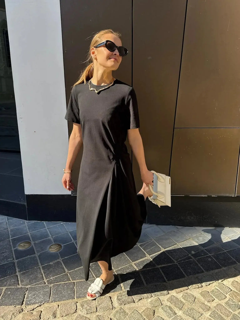 Jiji Studio - Petra Dress - Black-Jiji Studio-treehaus