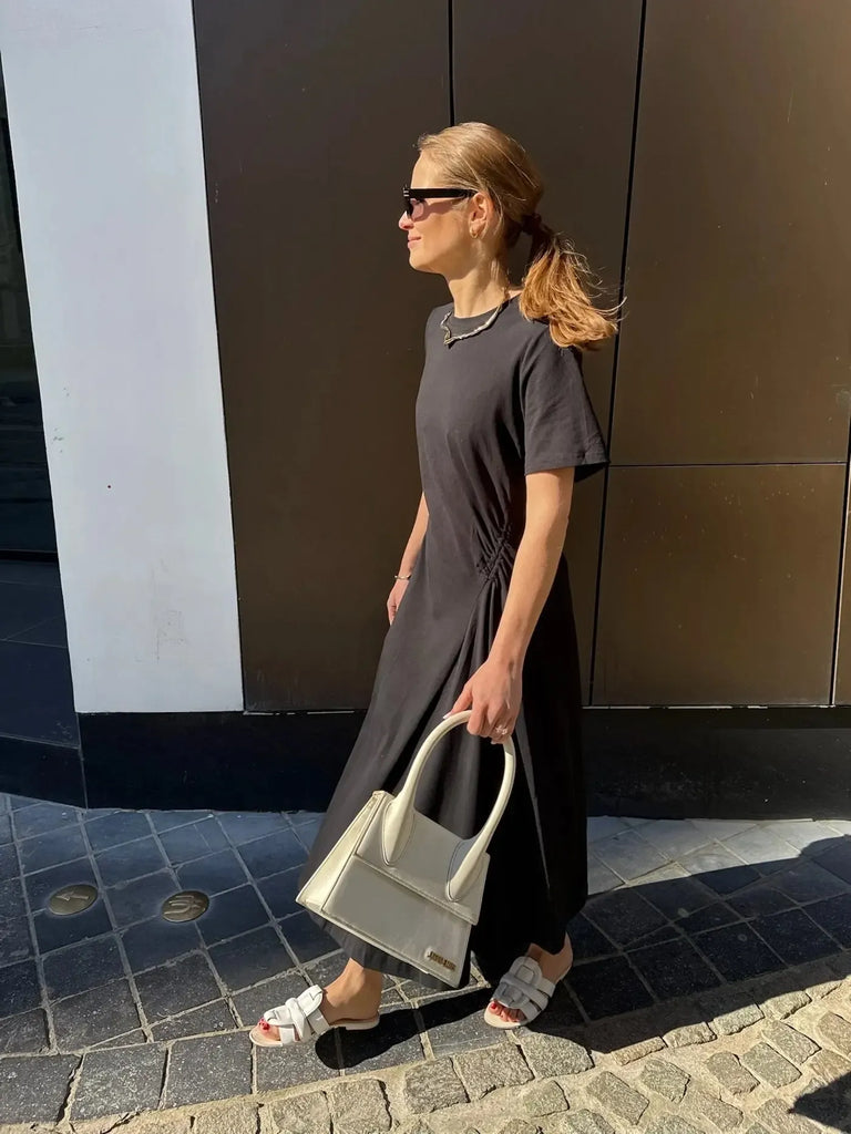 Jiji Studio - Petra Dress - Black-Jiji Studio-treehaus