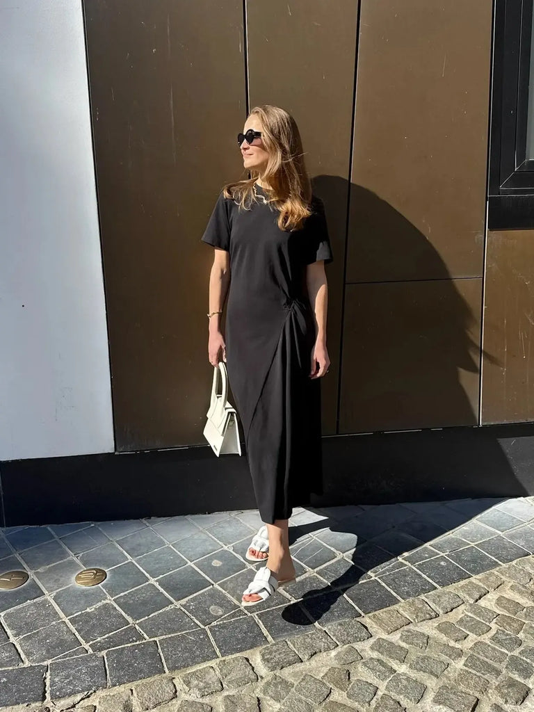 Jiji Studio - Petra Dress - Black-Jiji Studio-treehaus