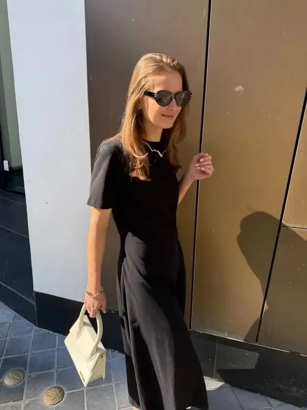 Jiji Studio - Petra Dress - Black-Jiji Studio-treehaus