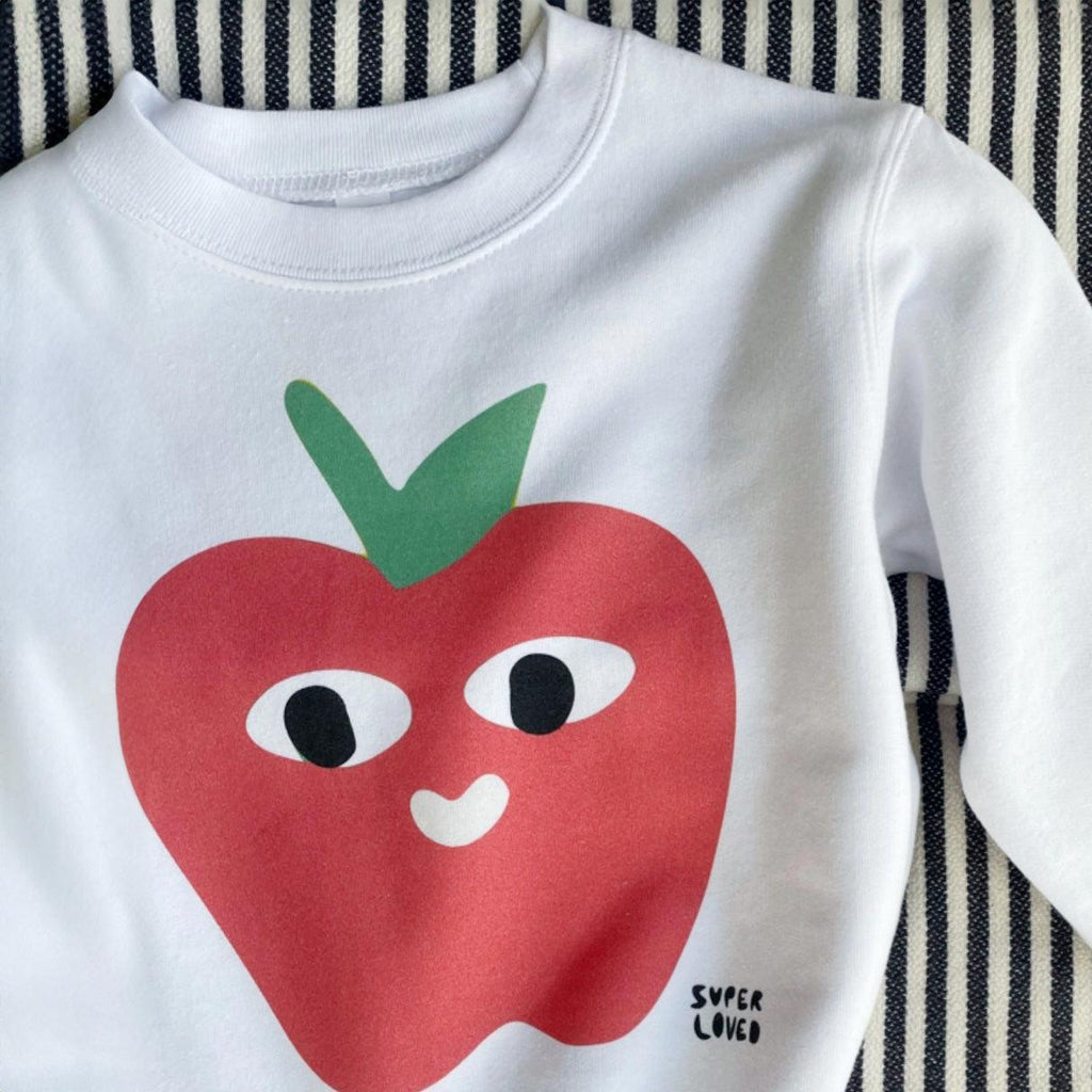 Joseph + Sue - Big Apple Sweatshirt - White-Joseph + Sue-treehaus