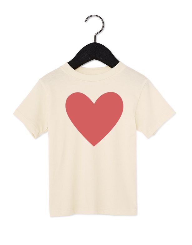 Joseph + Sue - Big Heart Kids T-Shirt - Red/White-Joseph + Sue-treehaus