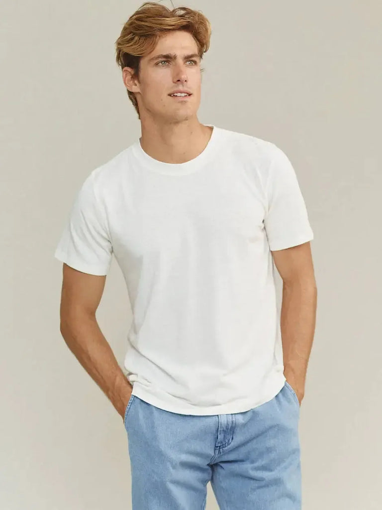 Jungmaven - Baja T-Shirt - Washed White-Jungmaven-treehaus