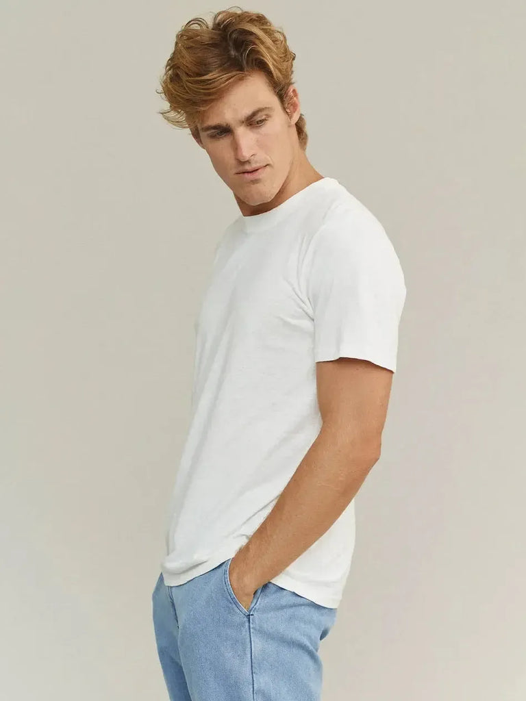 Jungmaven - Baja T-Shirt - Washed White-Jungmaven-treehaus