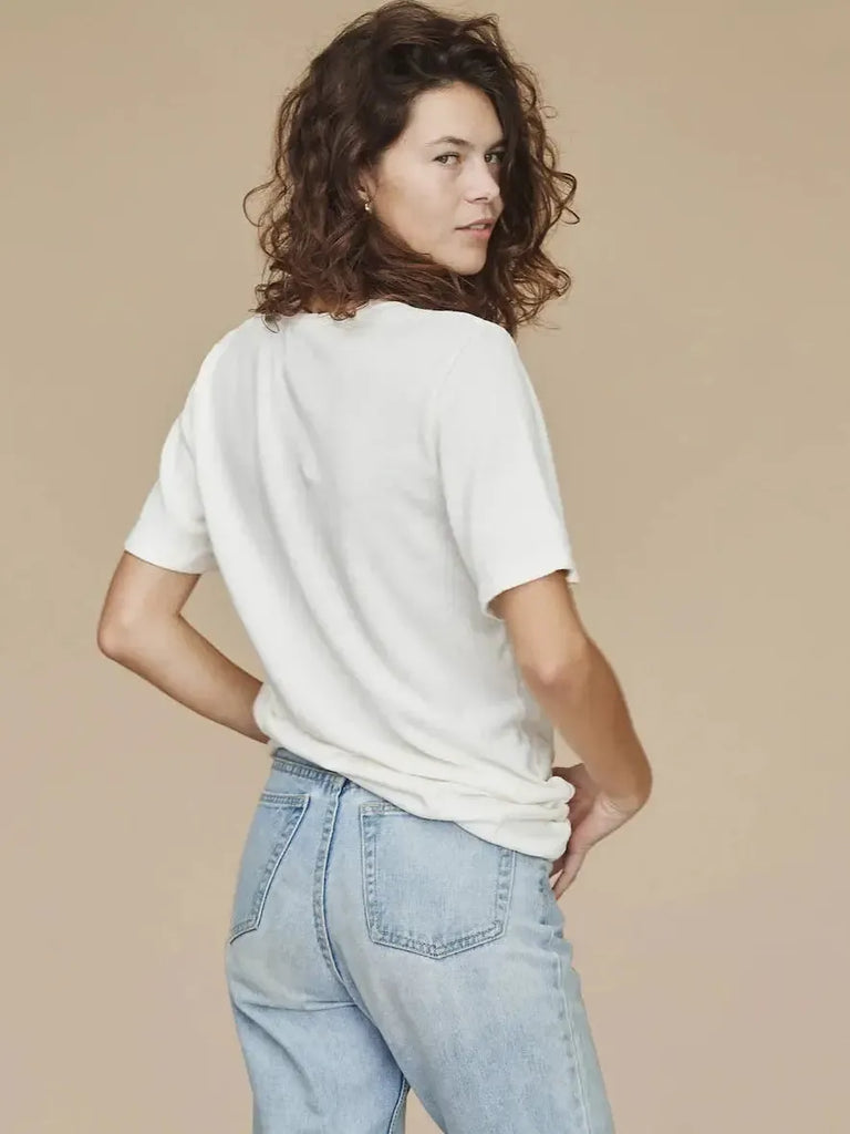 Jungmaven - Baja T-Shirt - Washed White-Jungmaven-treehaus
