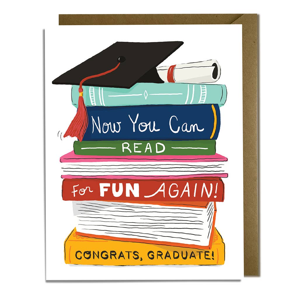 Kat French Design - Book Lovers - Graduation Card-Kat French Design-treehaus