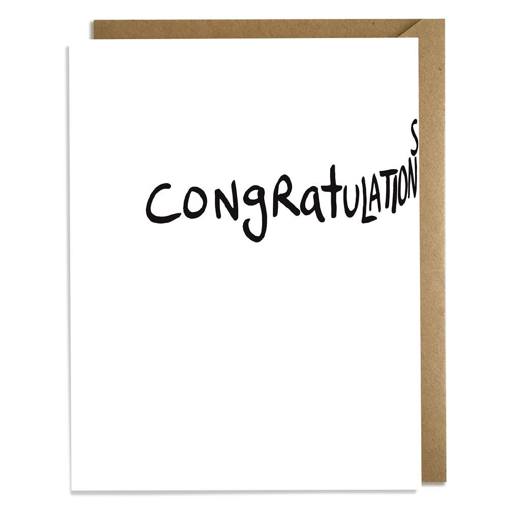Kat French Design - Congrats Long Word - Funny Congratulations Card-Kat French Design-treehaus