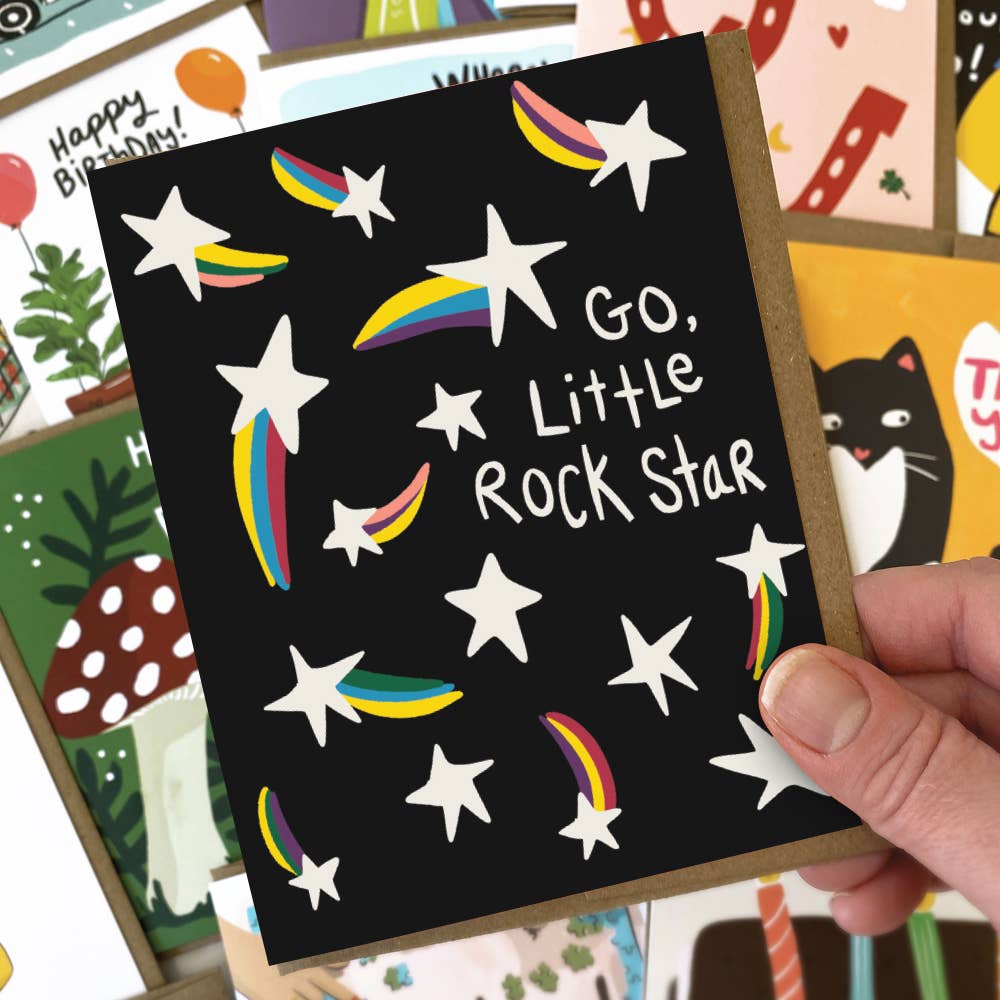 Kat French Design - Go Little Rock Star - Congratulations Card-Kat French Design-treehaus