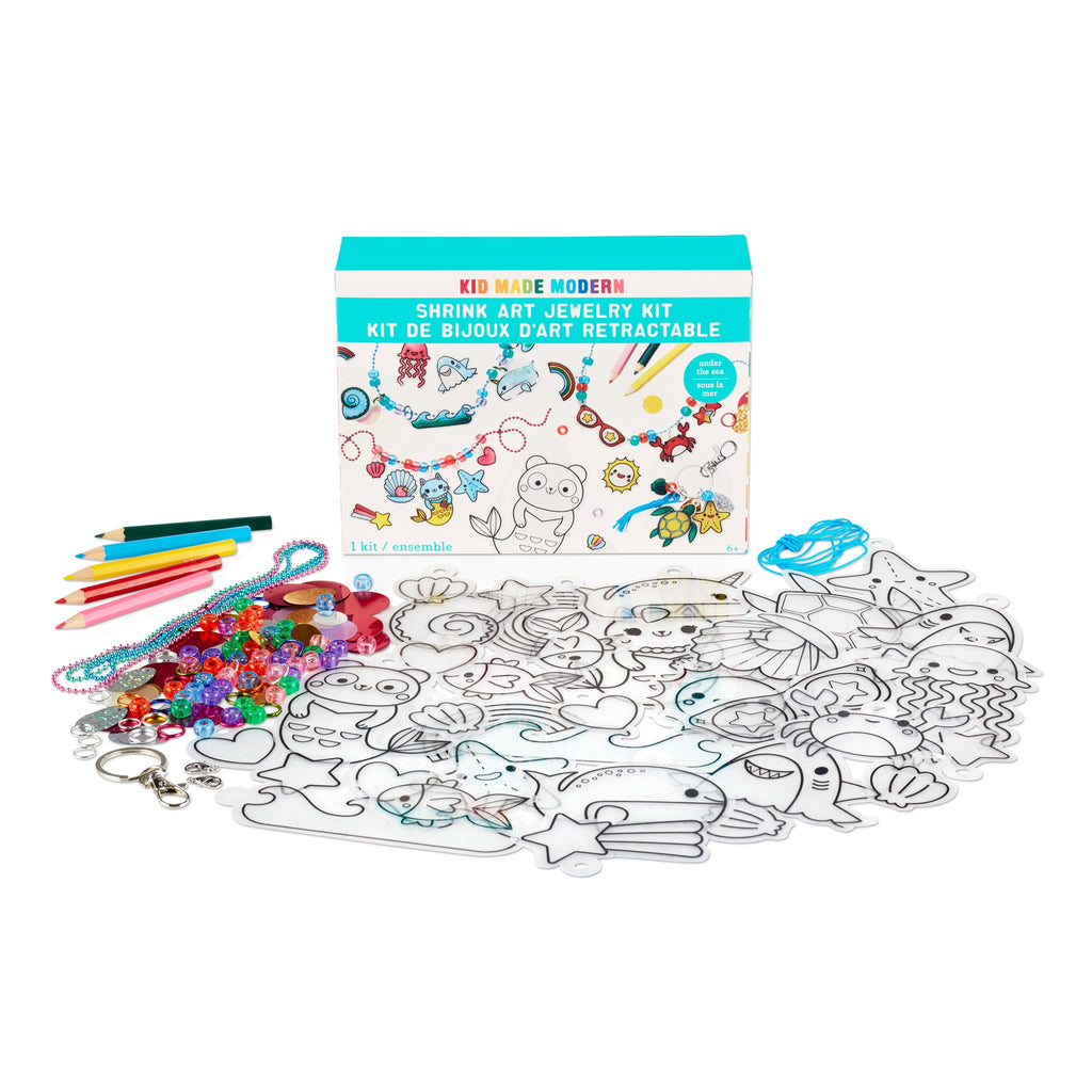 Kid Made Modern - Shrink Art Jewelry Kit - Under The Sea-Kid Made Modern-treehaus