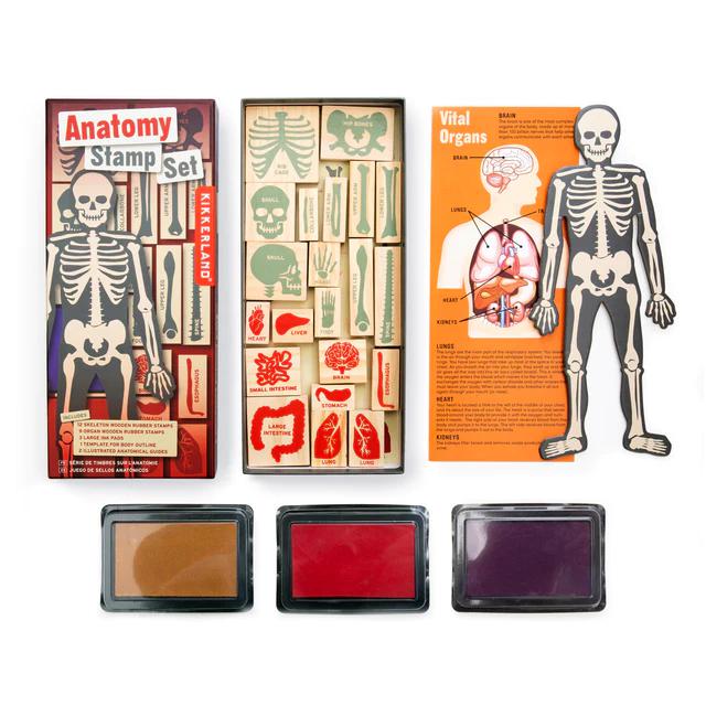 Kikkerland - Anatomy Stamps Set-Kikkerland-treehaus