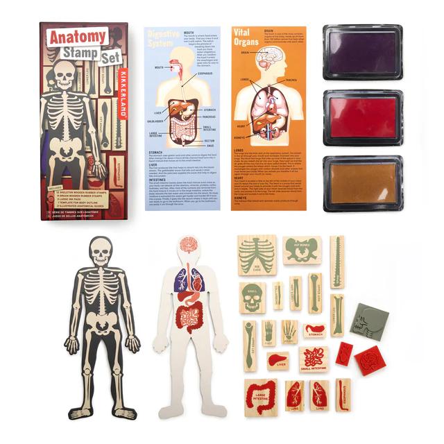 Kikkerland - Anatomy Stamps Set-Kikkerland-treehaus