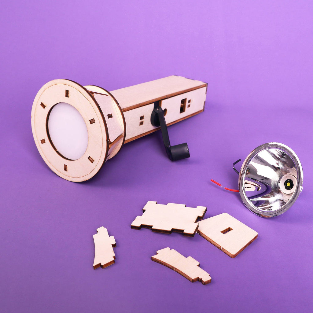 Kitsville - Hand-Crank Flashlight DIY Kit-Kitsville (Alicorn Inc.)-treehaus