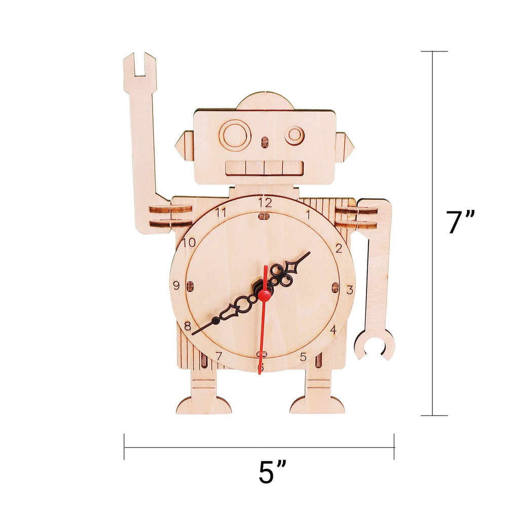 Kitsville - Robot Clock DIY Kit-Kitsville (Alicorn Inc.)-treehaus