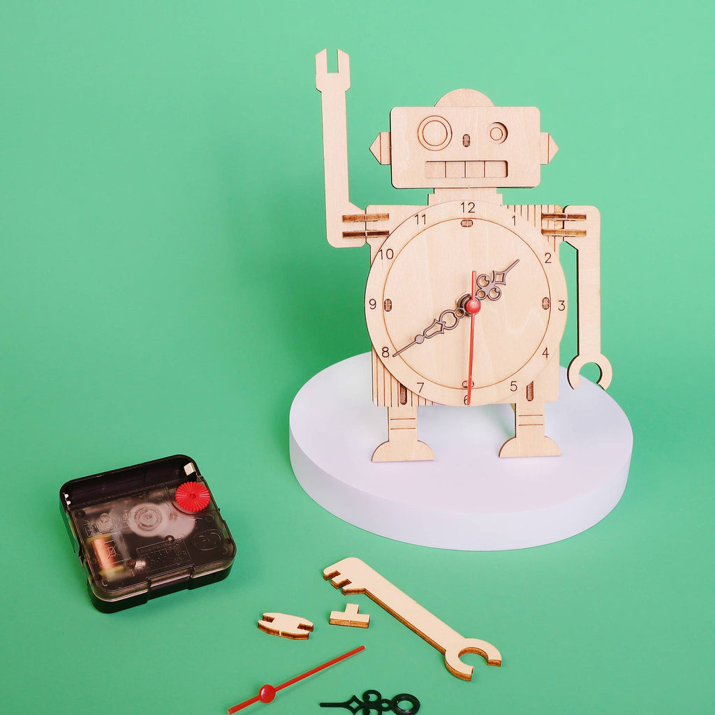 Kitsville - Robot Clock DIY Kit-Kitsville (Alicorn Inc.)-treehaus