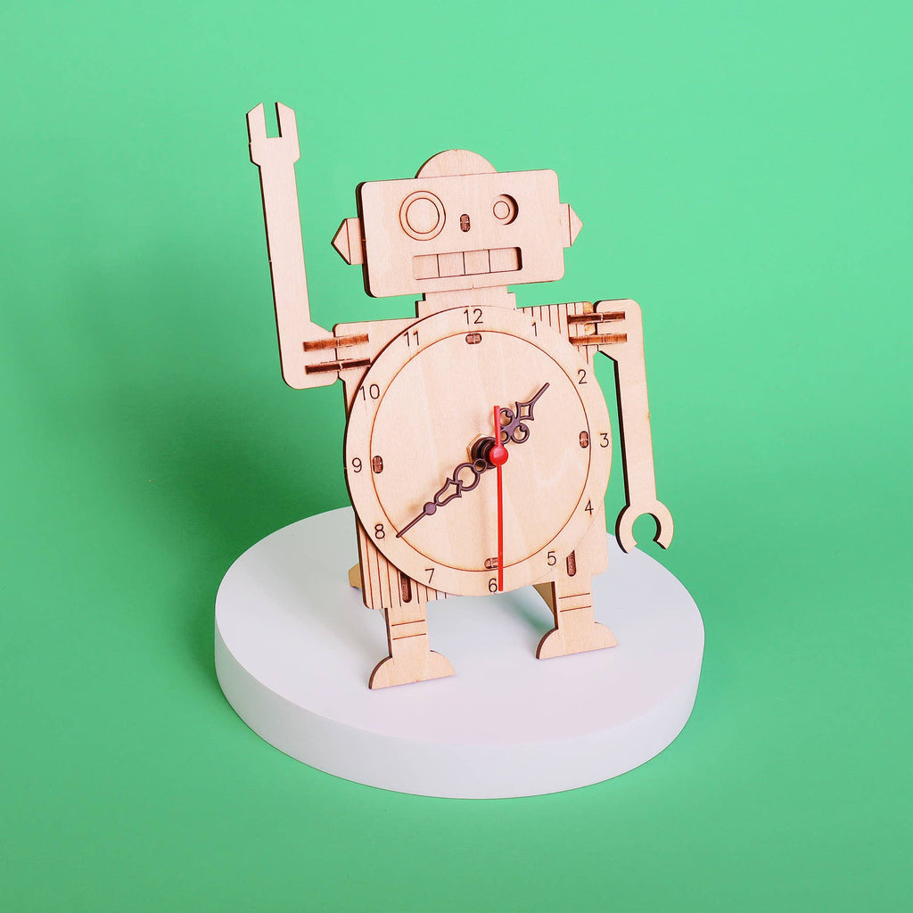 Kitsville - Robot Clock DIY Kit-Kitsville (Alicorn Inc.)-treehaus