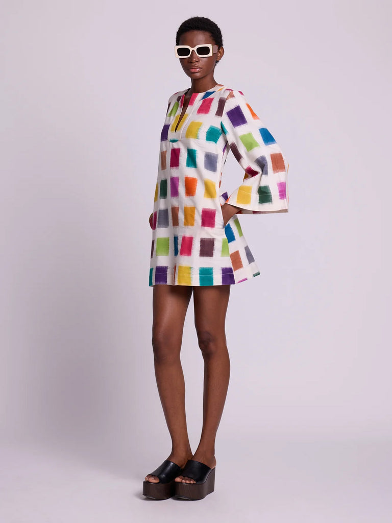 Kleed - Naala Squares Dress-Kleed-treehaus