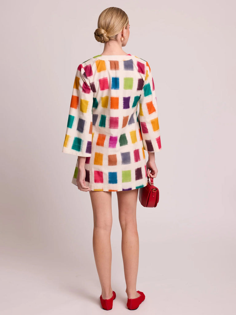 Kleed - Naala Squares Dress-Kleed-treehaus