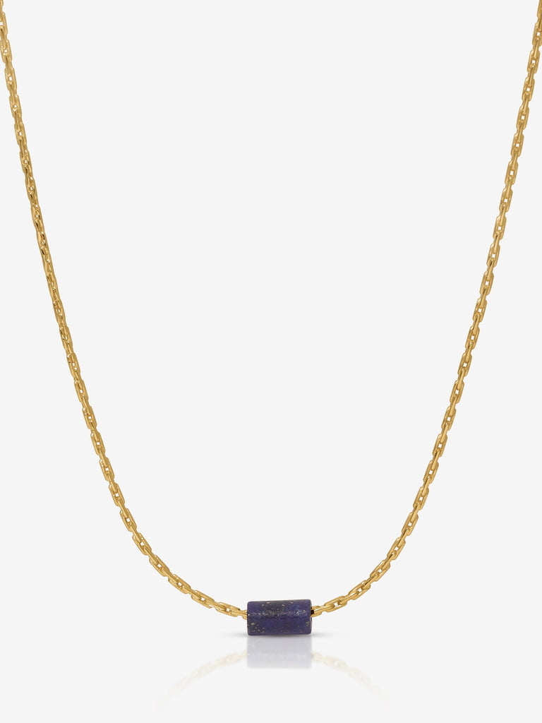 Kozakh - Little Bead Necklace - Gold/Lapis-Kozakh-treehaus