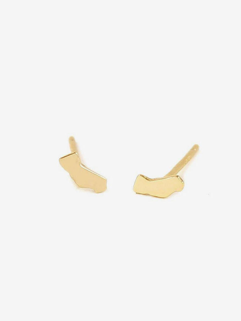 Kris Nations - California Stud Earrings - 18K Gold Vermeil-Kris Nations-treehaus
