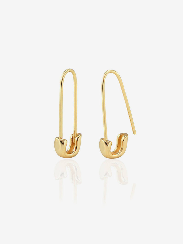 Kris Nations - Safety Pin Earrings - Sterling Silver-Kris Nations-treehaus