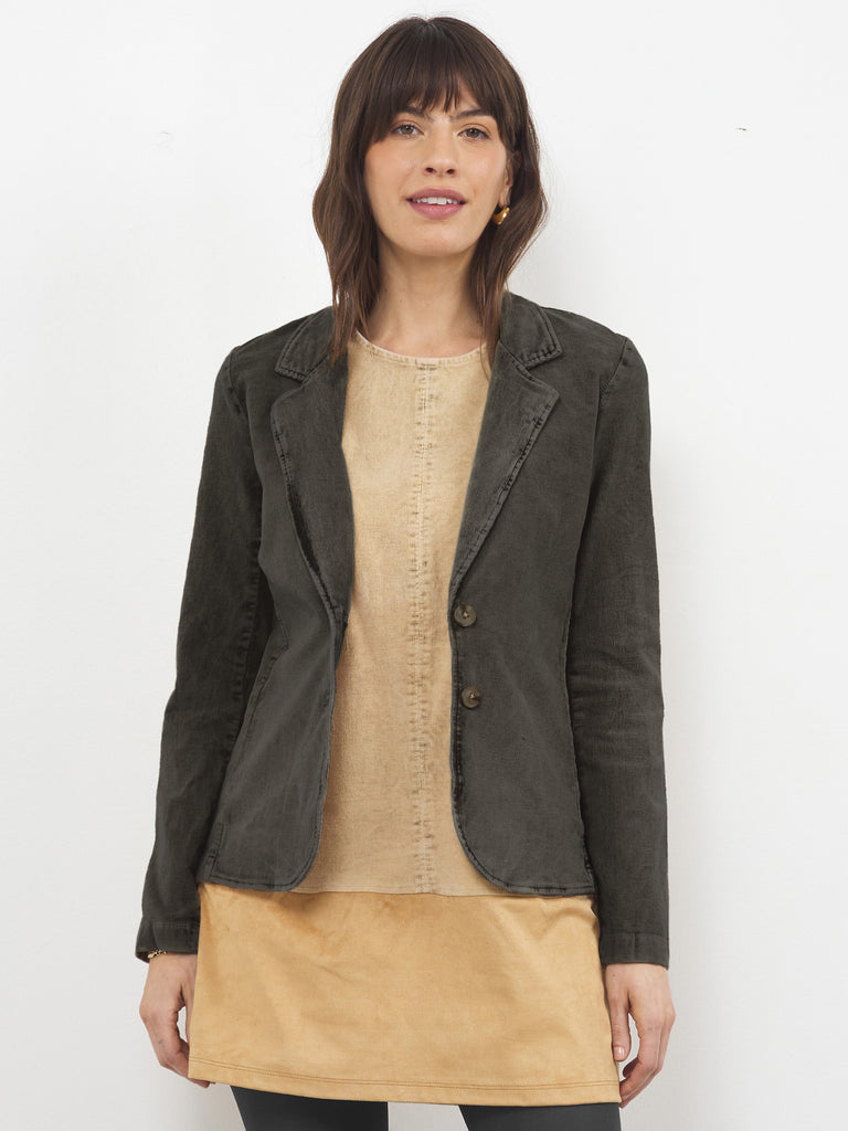 LA Made - Century Park Corduroy Blazer - Pewter-LA Made-treehaus