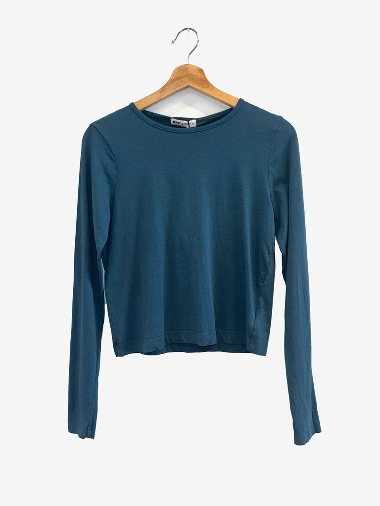 LA Made - Lani Long Sleeve T-Shirt - Pacific Blue-LA Made-treehaus