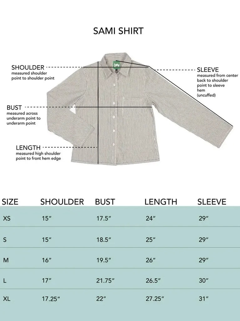 LWN - Sami Shirt - Natural - Pencil Stripe-LWN-treehaus