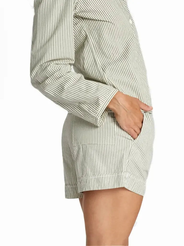 LWN - Sami Shirt - Natural - Pencil Stripe-LWN-treehaus