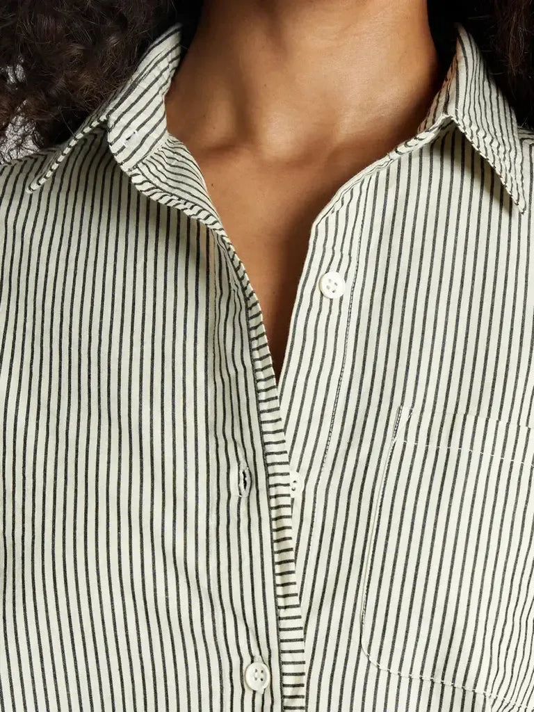 LWN - Sami Shirt - Natural - Pencil Stripe-LWN-treehaus