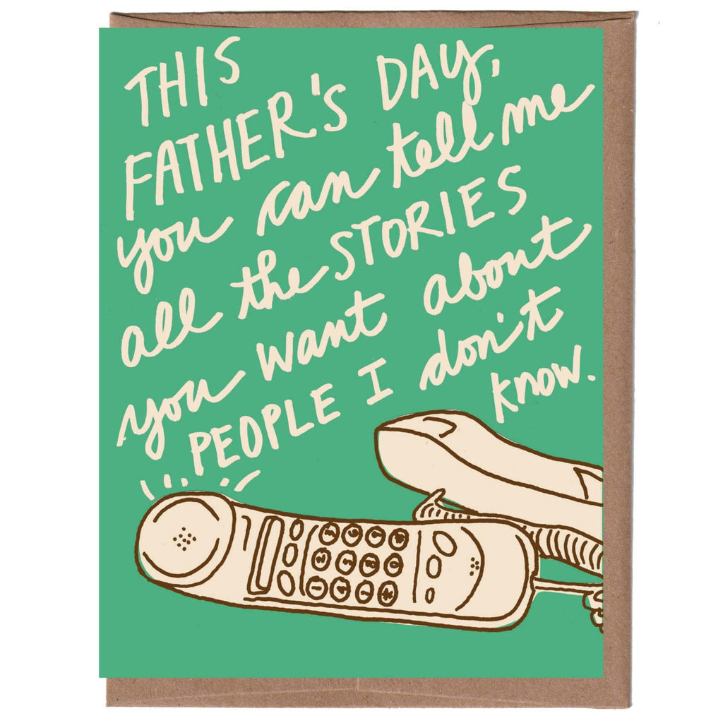 La Familia Green - Dad Stories Father's Day Greeting Card-La Familia Green-treehaus