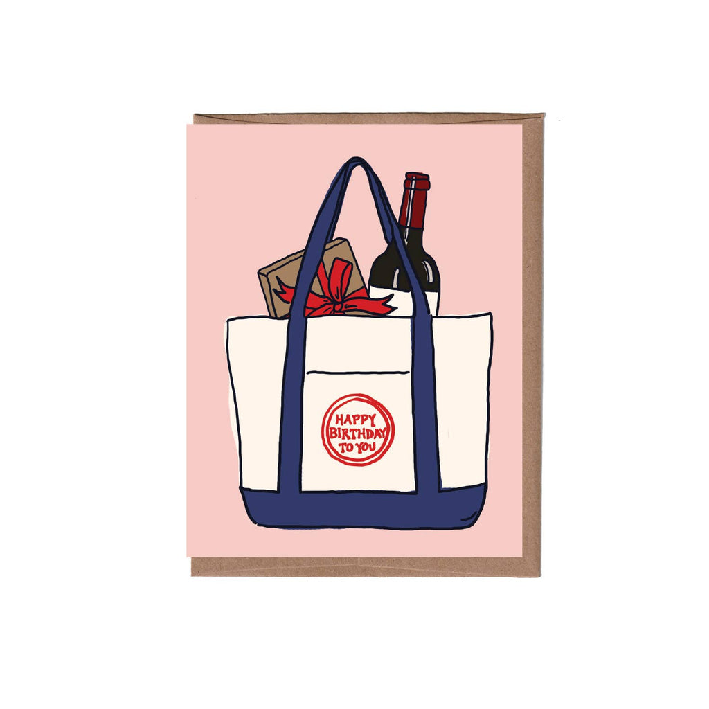 La Familia Green - TJ Tote Birthday Greeting Card-La Familia Green-treehaus