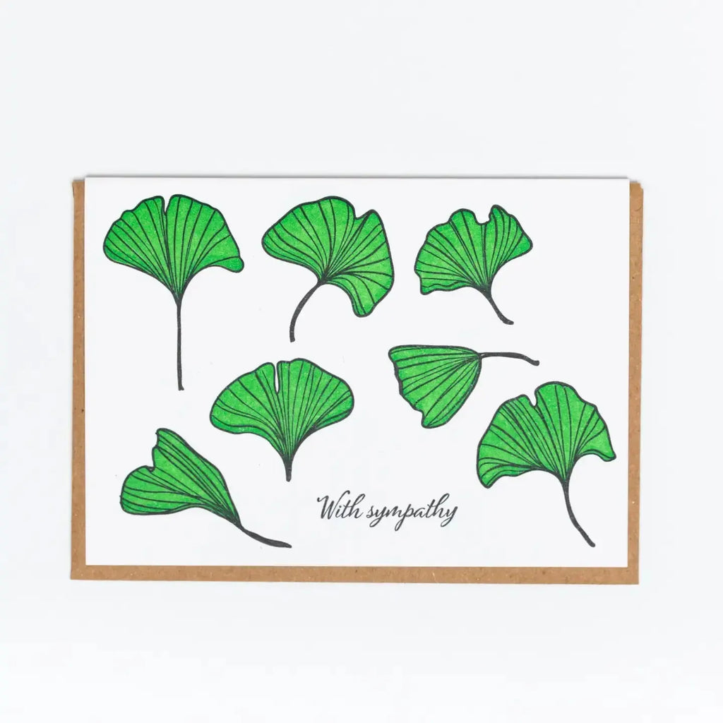 Lady Pilot Letterpress - Gingko Sympathy-Lady Pilot Letterpress-treehaus