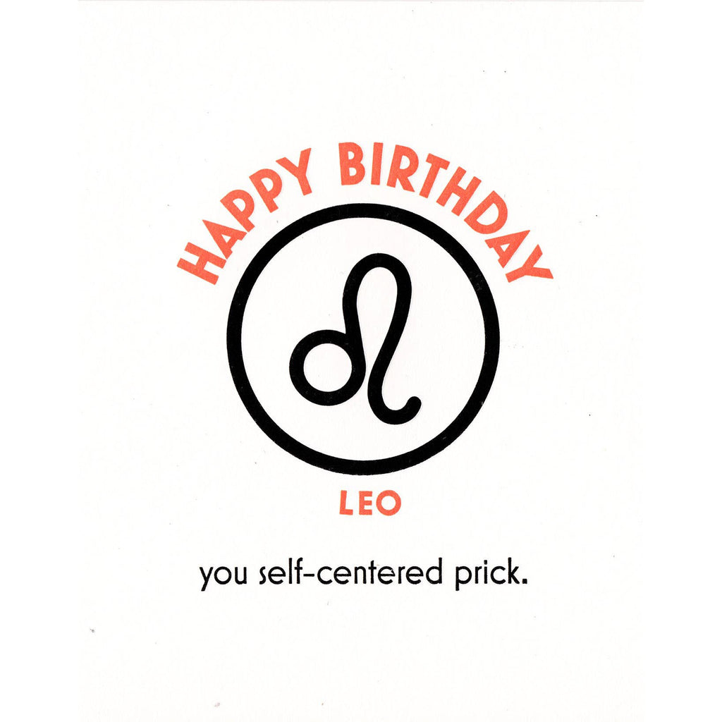 Lady Pilot Letterpress - Leo Birthday (July 23 - August 22)-Lady Pilot Letterpress-treehaus