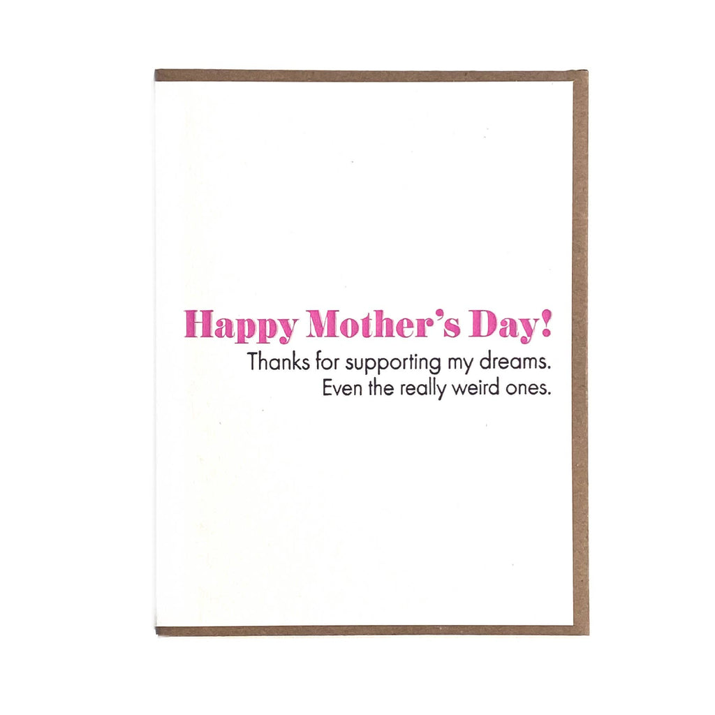 Lady Pilot Letterpress - Weird Dreams Mother's Day Card-Lady Pilot Letterpress-treehaus