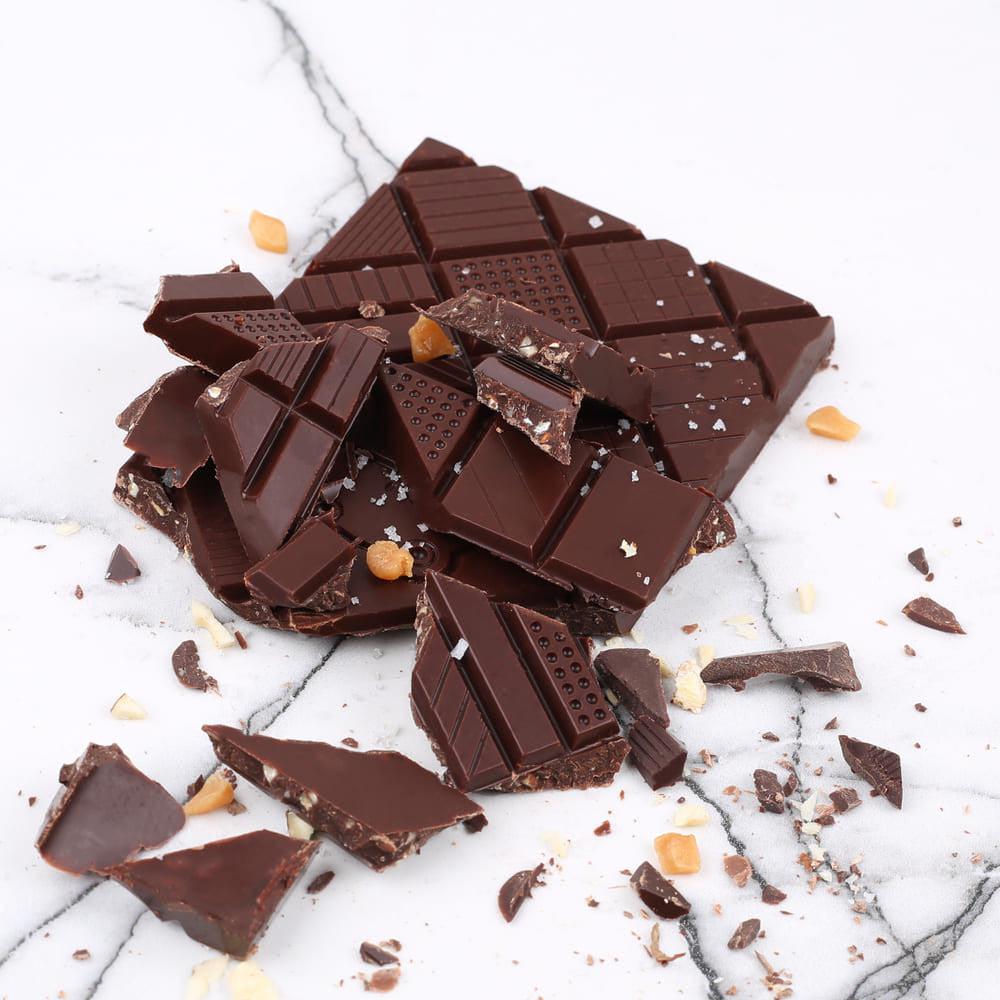 Le Chocolat des Français - Extra Dark Chocolate with Almonds and Salted Caramel-le chocolat des français-treehaus