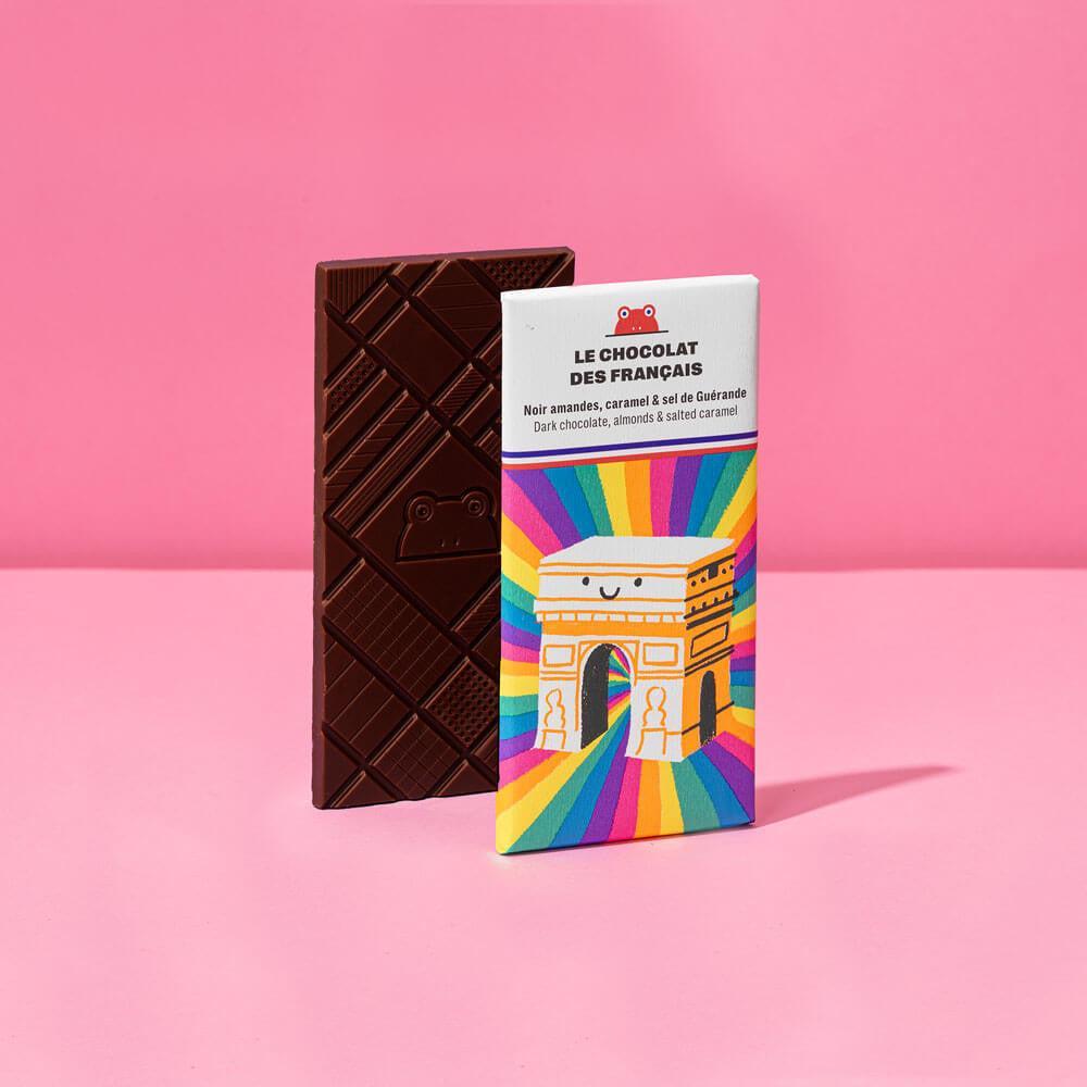 Le Chocolat des Français - Triomphe - Dark Chocolate with Almonds & Salted Caramel-Le Chocolat des Français-treehaus