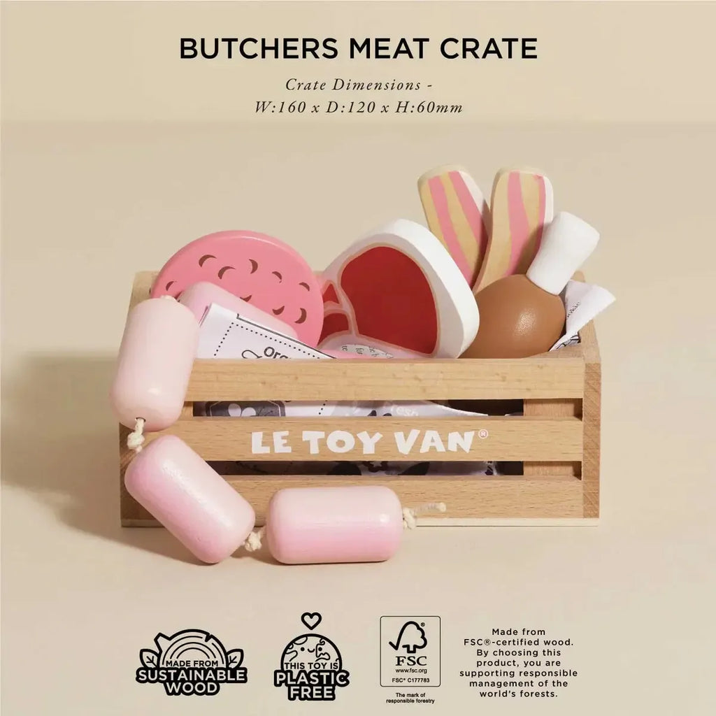 Butchers Wooden Market Crate-Le Toy Van-treehaus
