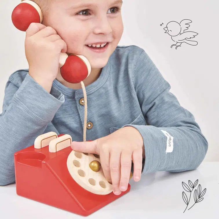 Le Toy Van - Vintage Wooden Phone-Le Toy Van-treehaus