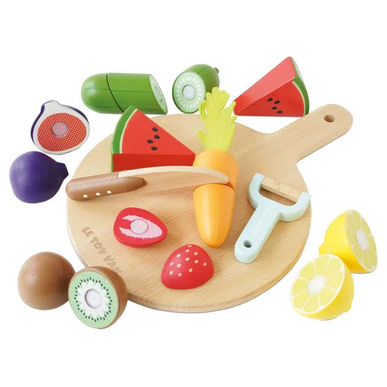 Le Toy Van - Wooden Chopping Board and Food-Le Toy Van-treehaus